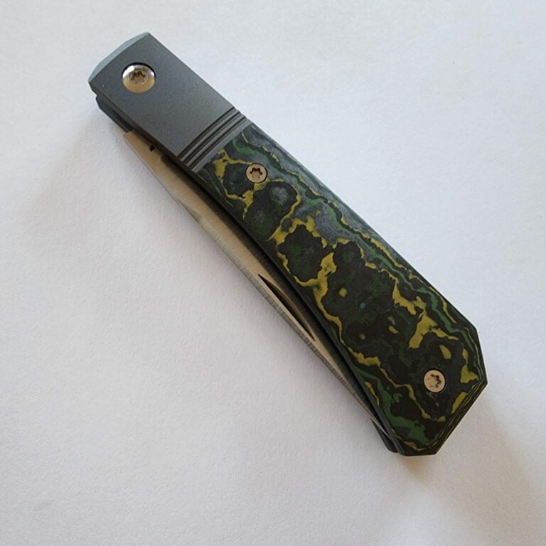 Jack Wolf Pioneer Jack Farmer's Knife in Fat Carbon Toxic Storm (Discounted Cosmetic Second) knives for sale