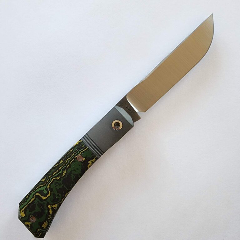 Jack Wolf Pioneer Jack Farmer's Knife in Fat Carbon Toxic Storm (Discounted Cosmetic Second) knives for sale