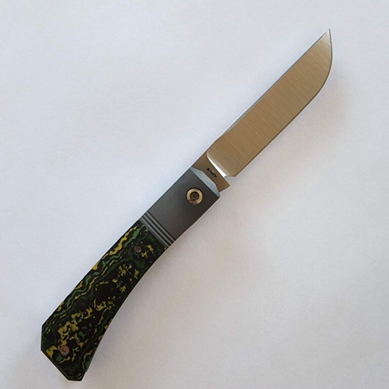 Jack Wolf Pioneer Jack Farmer's Knife in Fat Carbon Toxic Storm (Discounted Cosmetic Second) knives for sale