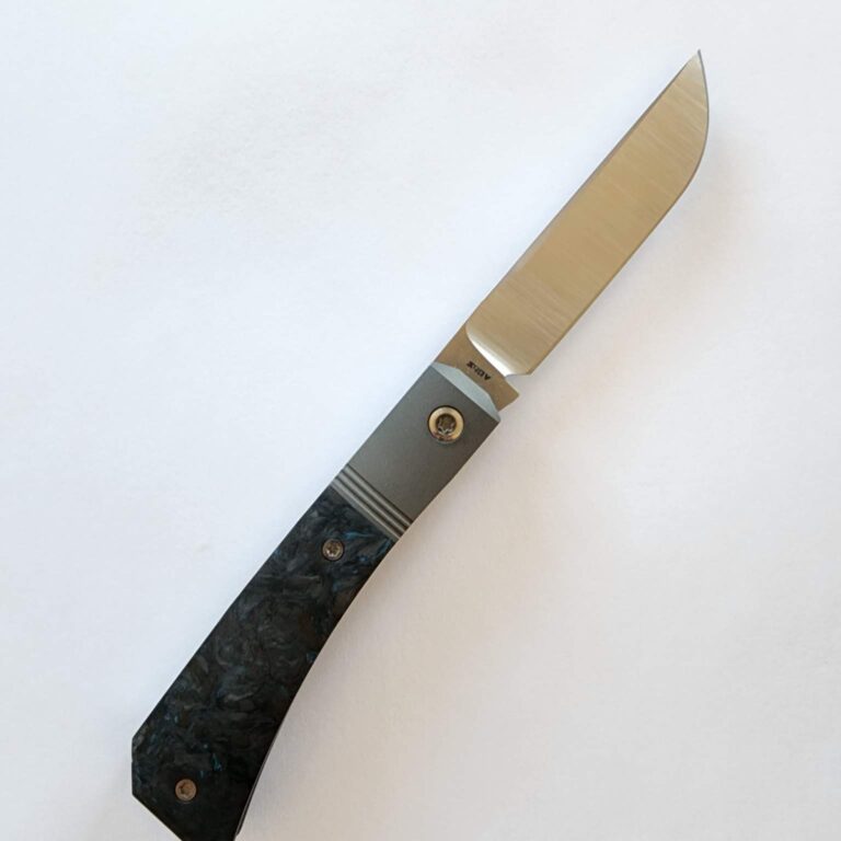 Jack Wolf Pioneer Jack Farmer's Knife in Fat Carbon Dark Matter Blue (Discounted Cosmetic Second) knives for sale