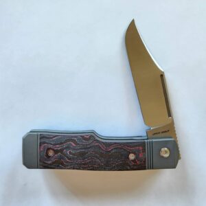 GUNSLINGER JACK - FAT CARBON BAZOOKA PINK (Discounted Cosmetic Second) knives for sale