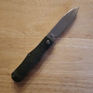 Jack Wolf Vampire Jack 02 Jigged Titanium Hand Satin (Discounted Cosmetic Second) knives for sale