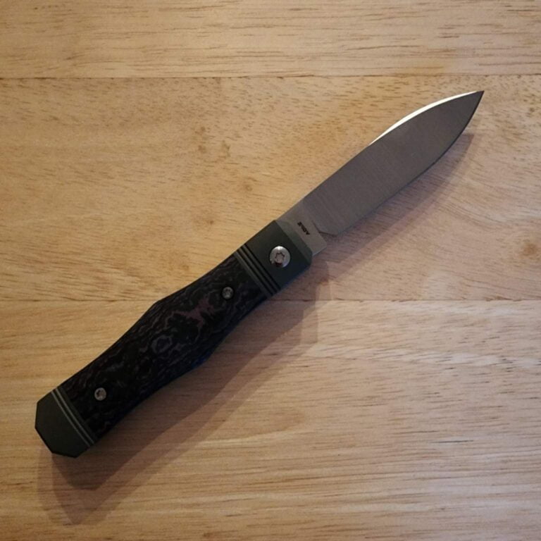 Jack Wolf Vampire Jack 02 Fat Carbon Purple Haze (Discounted Cosmetic Second) knives for sale