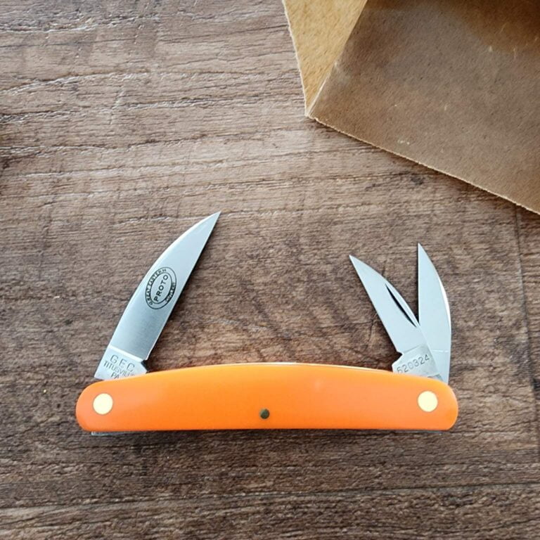 Great Eastern Cutlery #620324 Orange Delrin PROTOTYPE knives for sale