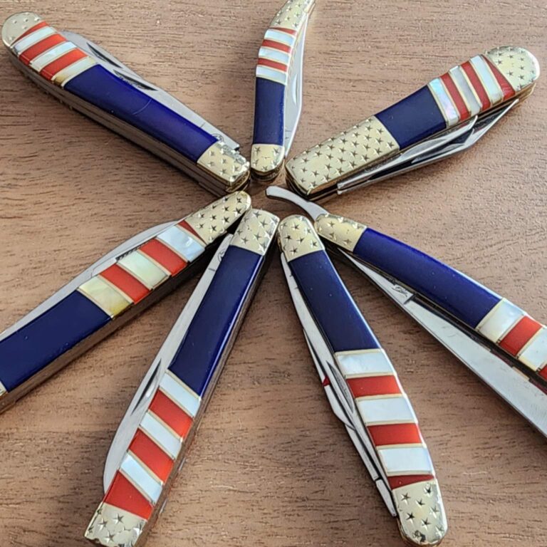 Silver Horse Stone Works 4th of July Set of 7 Knives knives for sale