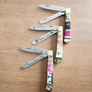 Kissing Crane Easter Knives Set of 3 knives for sale