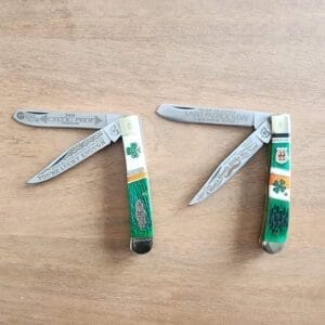 Kissing Crane St. Patrick's Day Knives Set of 2 knives for sale