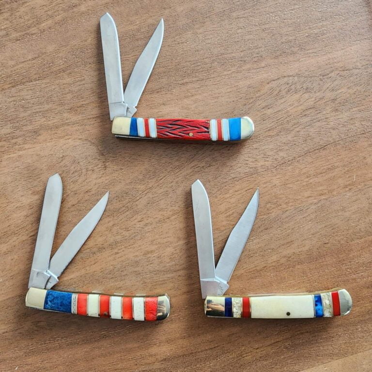 Kissing Crane 4th of July Knives Set of 4 knives for sale