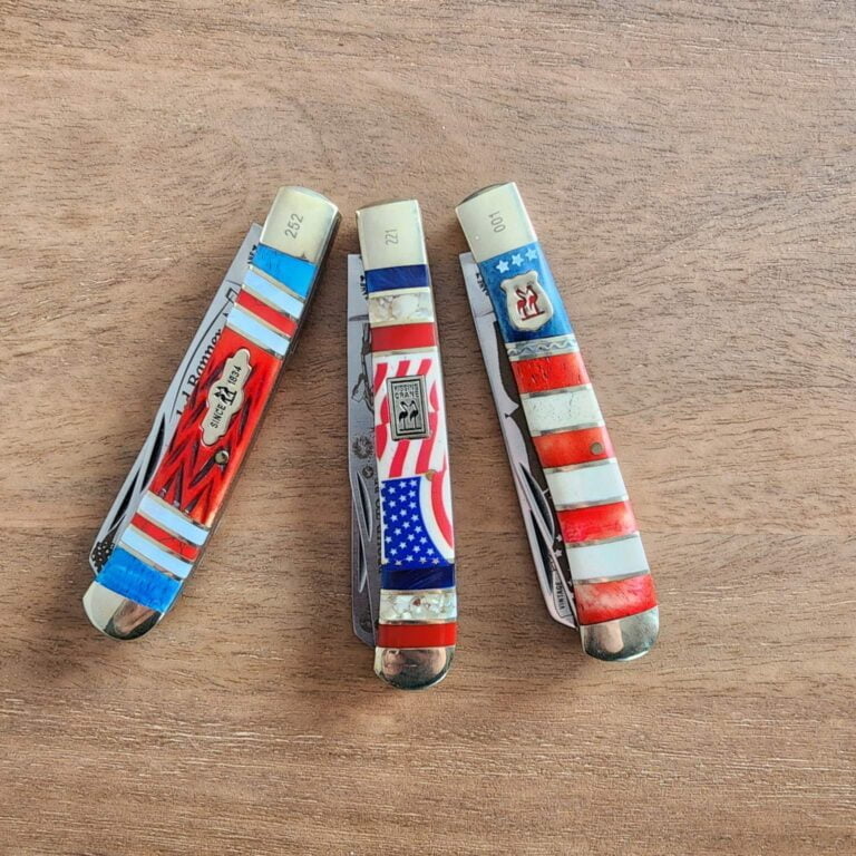 Kissing Crane 4th of July Knives Set of 4 knives for sale