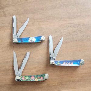 Rough Ryder Christmas Trappers Set of 3 knives for sale