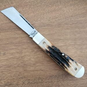 Titusville Big Easy Cotton Sampler 1095 Carbon W/ Long Pull 1 of 1 PROTOTYPE 2024 Torched Stag knives for sale