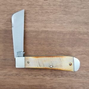 Titusville Big Easy Cotton Sampler 1095 Carbon W/ Long Pull 1 of 1 PROTOTYPE 2024 Sawcut Bone knives for sale