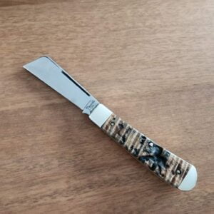 Titusville Big Easy Cotton Sampler 1095 Carbon W/ Long Pull 1 of 1 PROTOTYPE 2024 Lightning Wood knives for sale