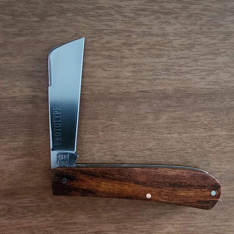 Titusville Big Easy Cotton Sampler 1095 Carbon W/ Long Pull 1 of 1 PROTOTYPE 2024 Ironwood knives for sale