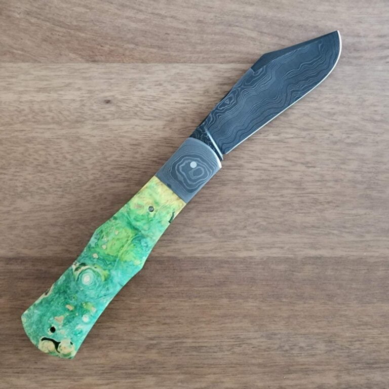 Excelsior Knife Co. TSA Exclusive Ancient forest Boxelder Damascus Folder 1 of 1 Chuck Hawes Exclusive knives for sale