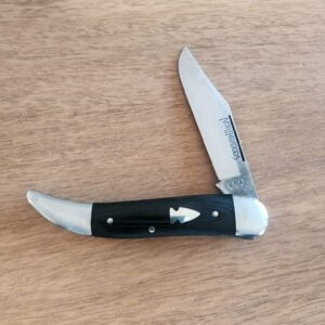 Northwoods Coolidge Jack in Black Linen Micarta by Great Eastern Cutlery knives for sale