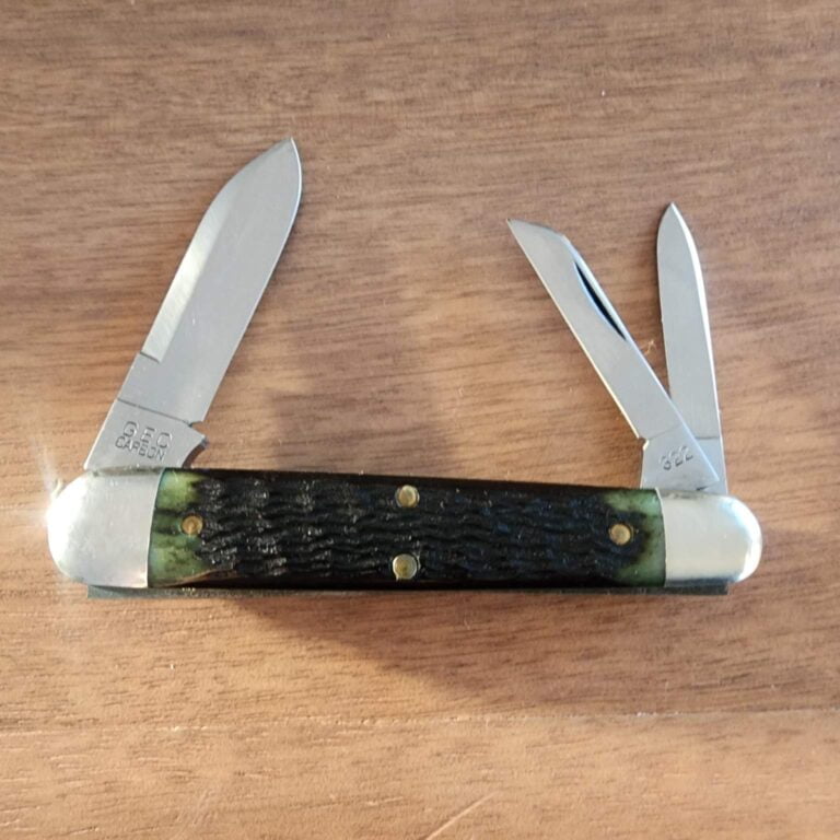 Great Eastern Cutlery #592322 Mint Chocolate Jigged Bone knives for sale