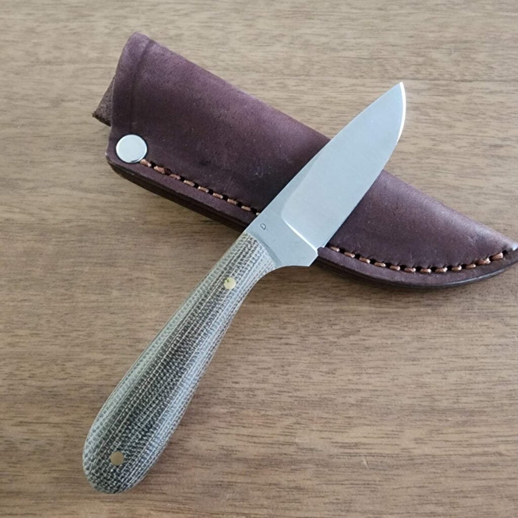 L.T. Wright Hand Crafted Knives Frontier First Flat D2 Green Matte For ...