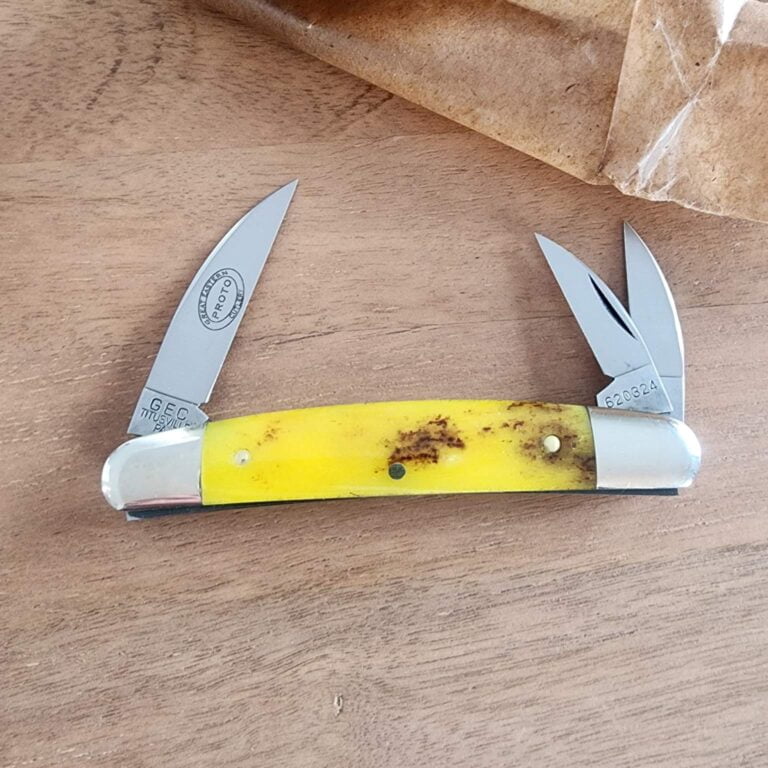 Great Eastern Cutlery #620324 Smooth Rotten Banana Bone PROTOTYPE knives for sale