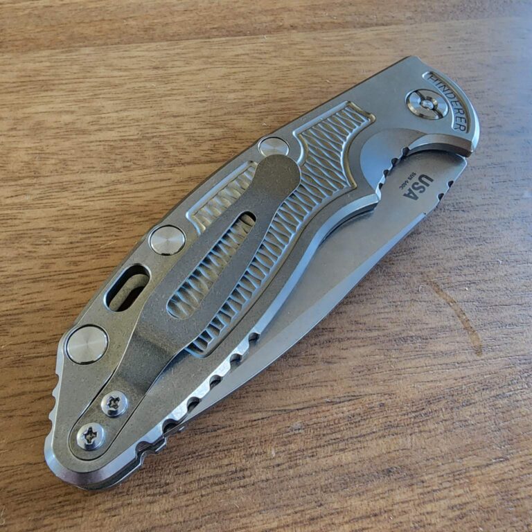 Hinderer USA 3.5"  Spearpoint SUS 440C Push Button Opening knives for sale