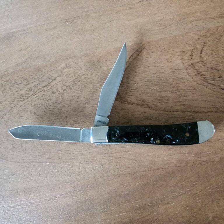 Imperial /Schrade Vintage USA Made IMP17T in Black Acrylic knives for sale