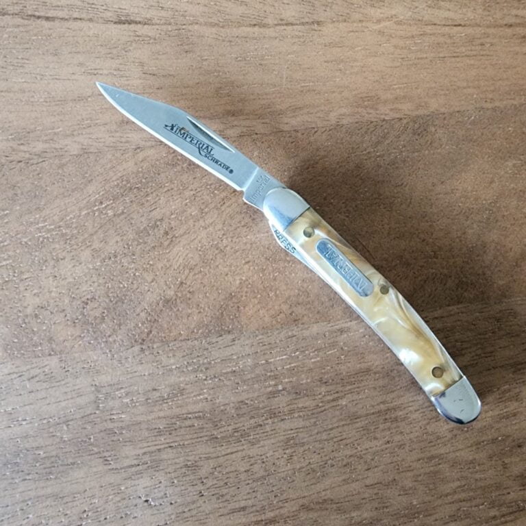 Imperial /Schrade Vintage USA Made IMP21Cl in Acrylic knives for sale