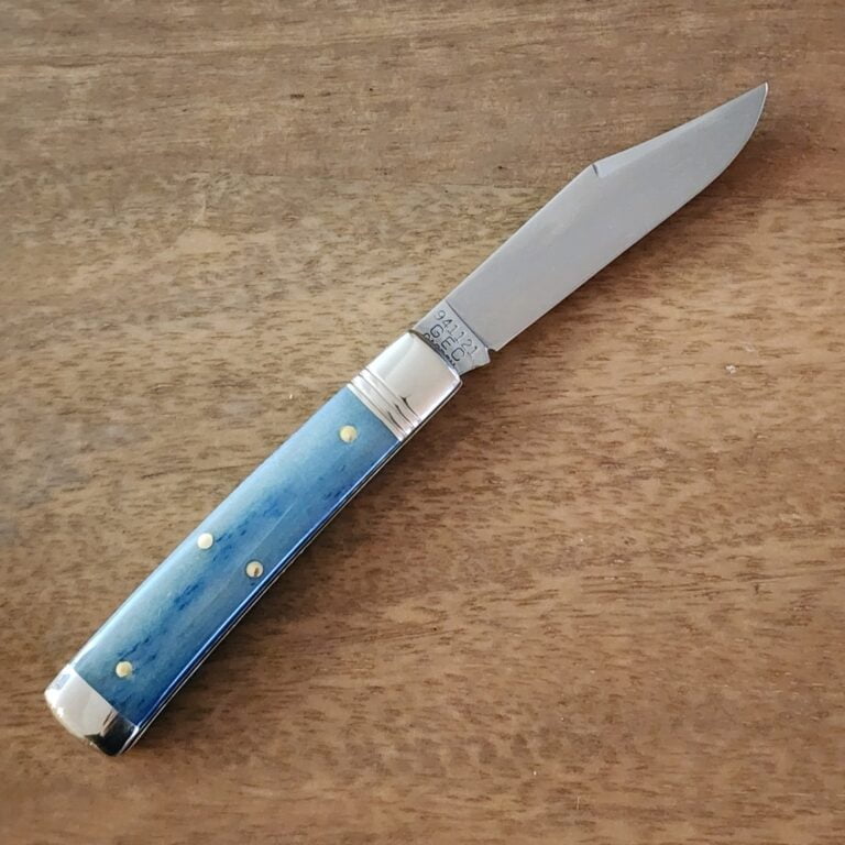 Great Eastern Cutlery #941121 Blue Camel Bone knives for sale