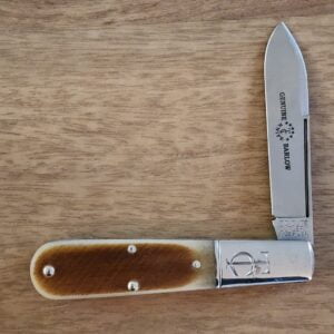 Great Eastern Cutlery #861121 Rust Orange Natural Bone knives for sale