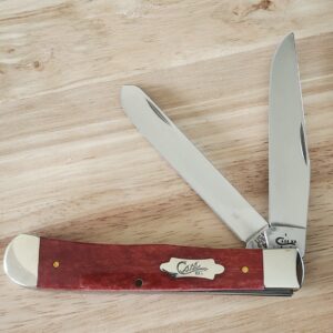 Case USA 2017 6254 SS Trapper Old Red Smooth Bone knives for sale