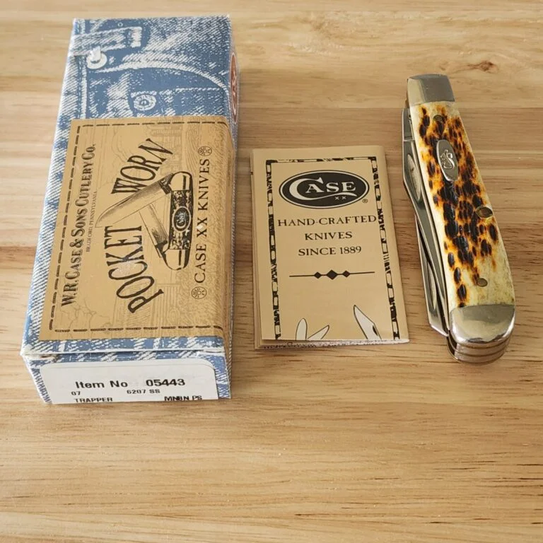 Case USA 2022 Pocket Warn Trapper Antique Bone 6207 SS knives for sale