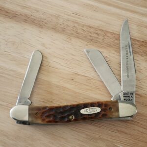 Case USA 1990 Stockman Jigged Bone 6318 SHSP (age patina) knives for sale