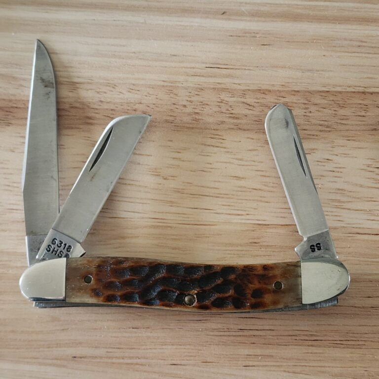 Case USA 1990 Stockman Jigged Bone 6318 SHSP (age patina) knives for sale