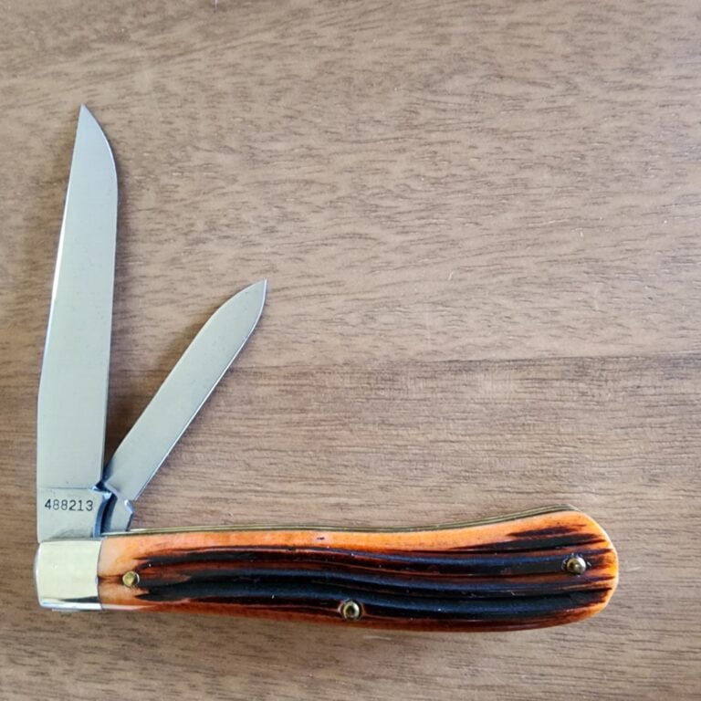 Great Eastern Cutlery #488213MSP (1 of 2 made) Burnt Orange Wave Jig knives for sale