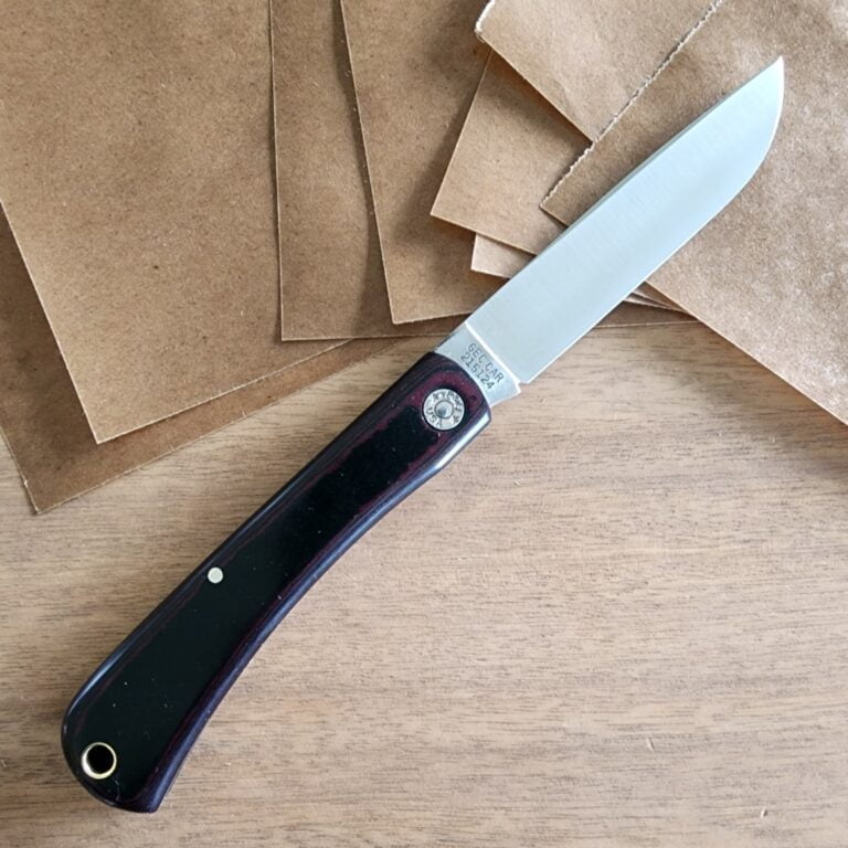 Great Eastern Cutlery #215124 Red Black Richlite knives for sale