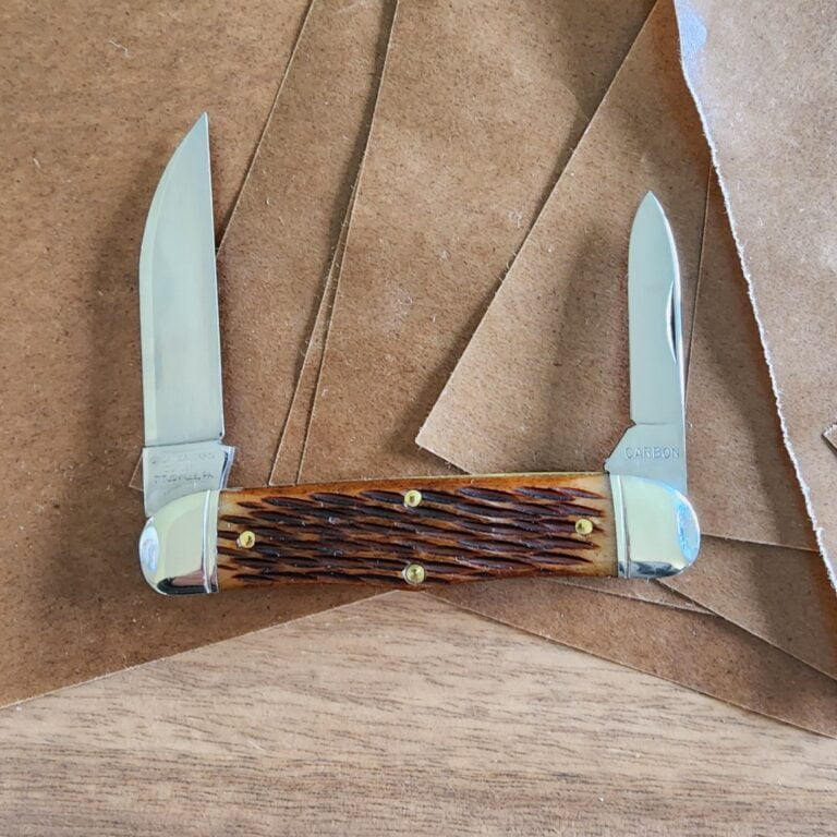 Great Eastern Cutlery #340223 Antique Autumn Jigged Bone 604E knives for sale