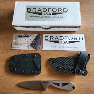 Bradford Knives G Necker (Elmax) w/ Armatus Carry Solutions sheath upgrade knives for sale