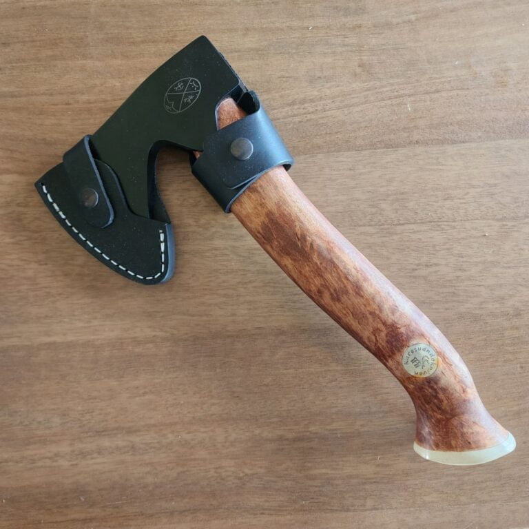 Karesuuando Kniven Stoera AKSU Hunting Axe - Brown (5.25" SS) KAR4014 knives for sale