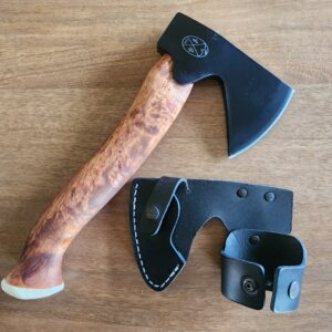 Karesuuando Kniven Stoera AKSU Hunting Axe - Brown (5.25" SS) KAR4014 knives for sale