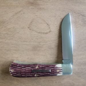 Great Eastern Cutlery #725124 Stained Jigged Muslin Micarta knives for sale