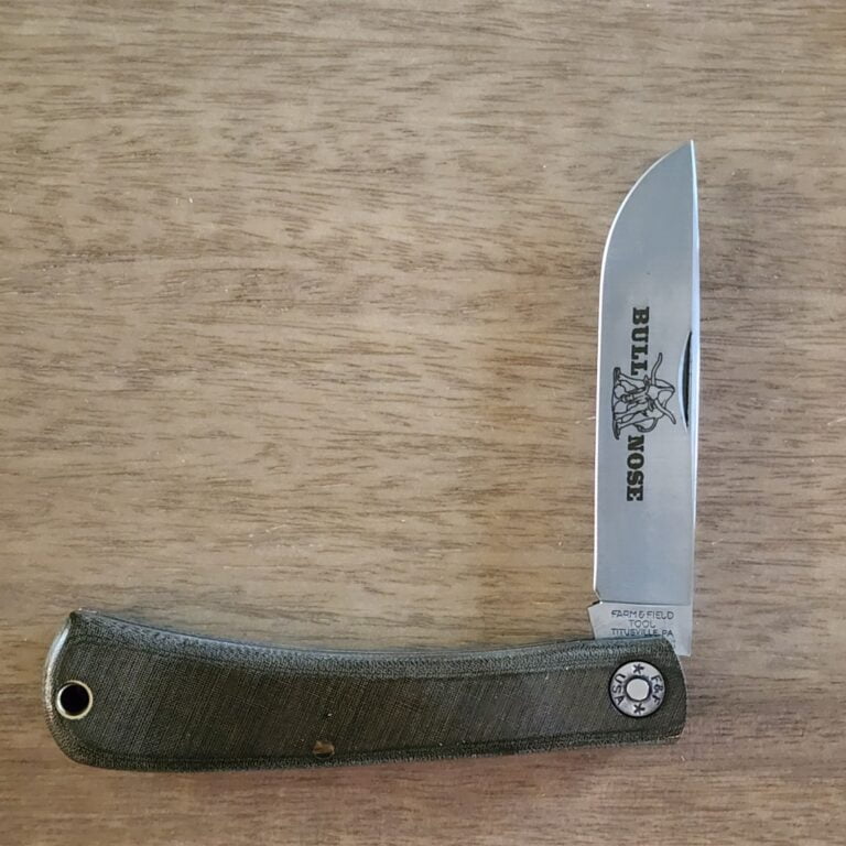 Great Eastern Cutlery #715121 Green Linen Micarta knives for sale