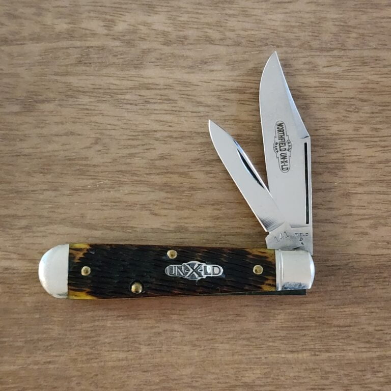 Great Eastern Cutlery #141218 Antique Yellow Jigged Bone knives for sale