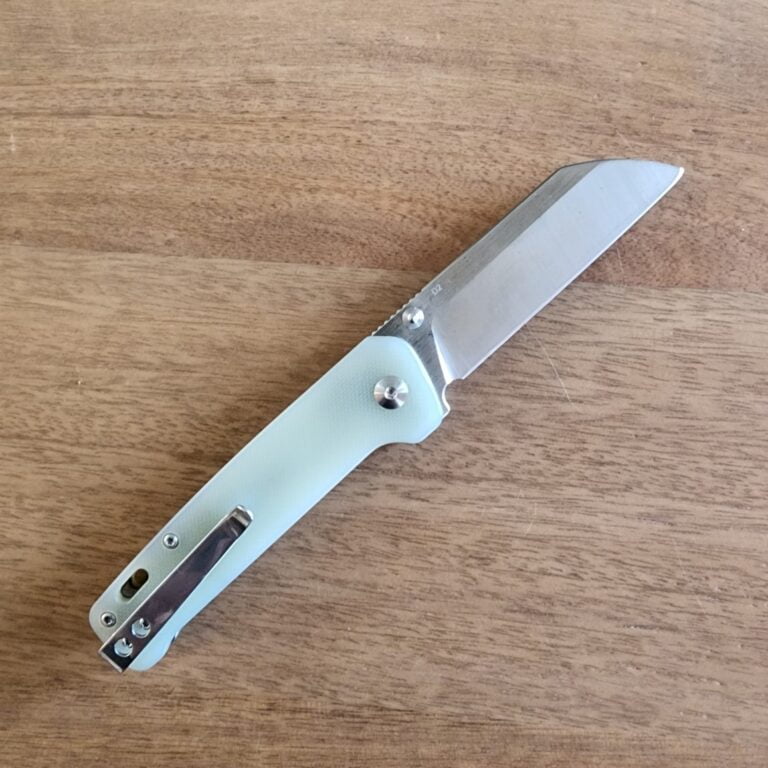 QSP Penguin in Jade G10 and D2 Gently Used knives for sale