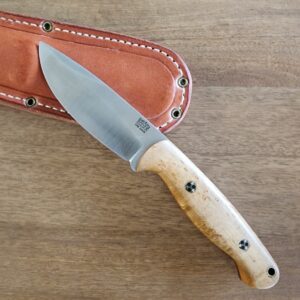 Bark River Birdseye Maple North Country EDCII S45VN knives for sale