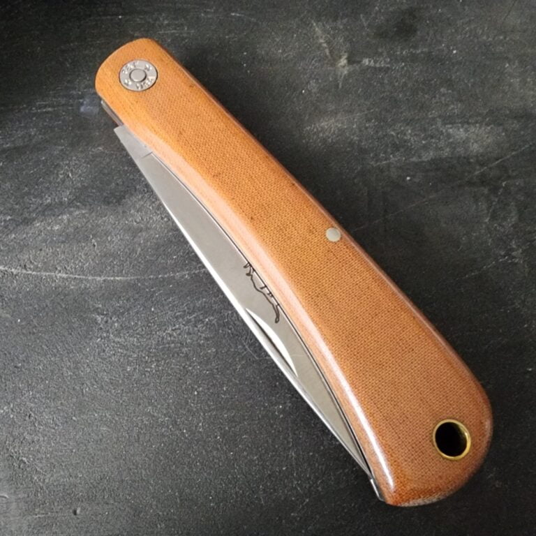 Great Eastern Cutlery #215124 Natural Linen Micarta knives for sale