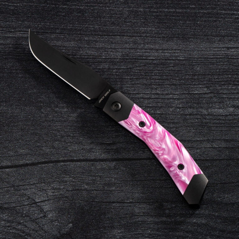 MINI CYBORG JACK - KIRINITE COSMIC PINK DLC knives for sale