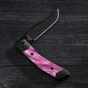 MINI CYBORG JACK - KIRINITE COSMIC PINK DLC knives for sale