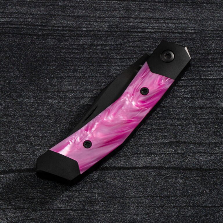 MINI CYBORG JACK - KIRINITE COSMIC PINK DLC knives for sale