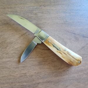 Waterville Cutlery Sway Back Jack Hand Crafted Custom By Mike Zscherny in Mammoth and 154 CM, 2406 MZ USA knives for sale