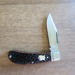 K'Roo Custom Lanny's Clip in Jigged & Dyed Bone Created May 2024 by W. O'Kelly knives for sale