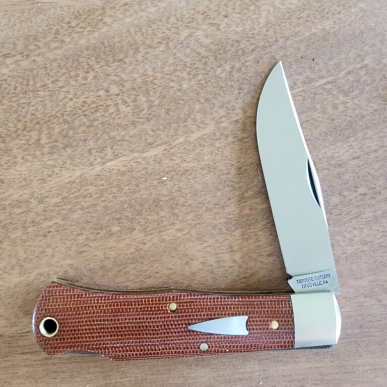 Great Eastern Cutlery #721123 LB Natural Canvas Micarta (1 of 47 made) knives for sale